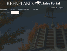 Tablet Screenshot of flex.keeneland.com